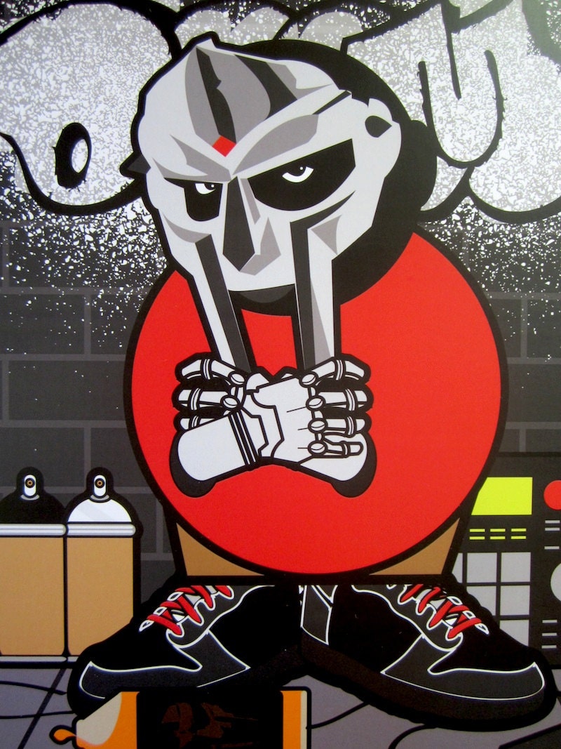 MF Doom City Character Digital Art Print