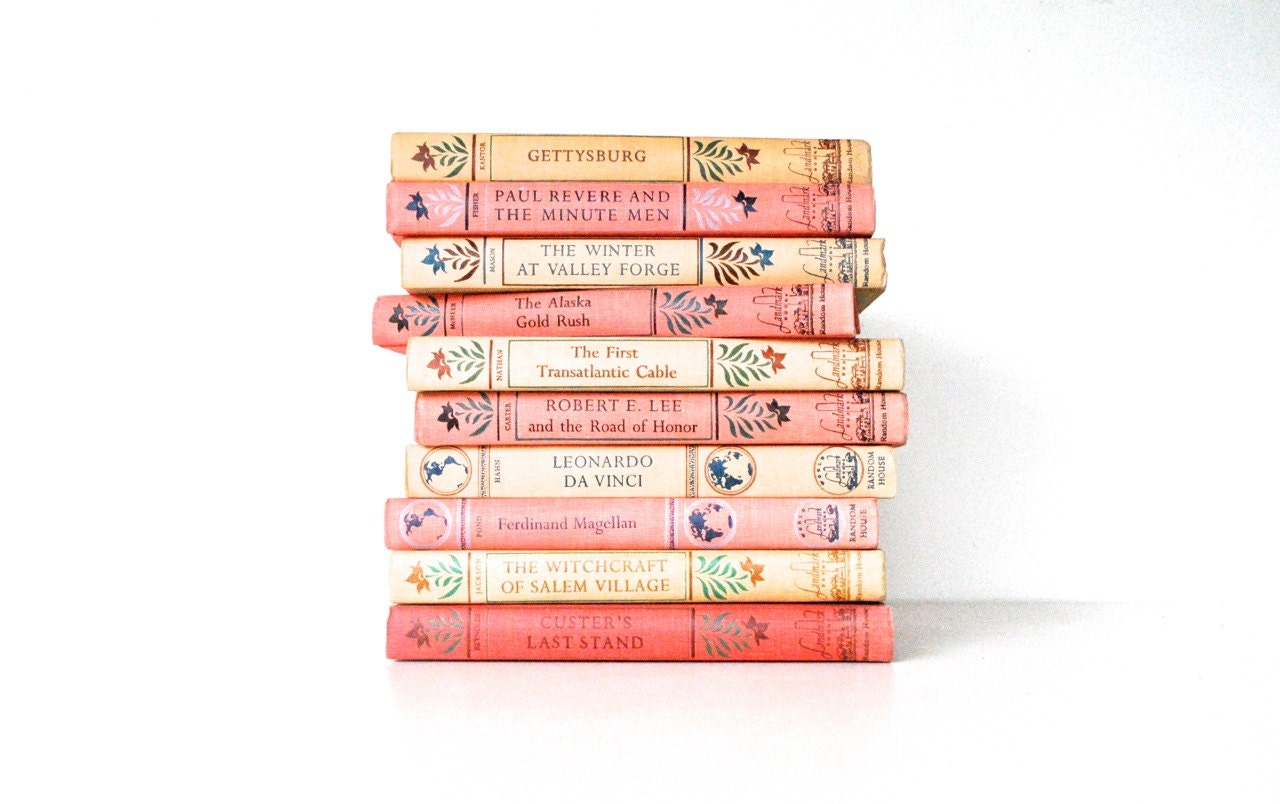 HOLIDAY SALE Vintage Landmark Book Collection School
