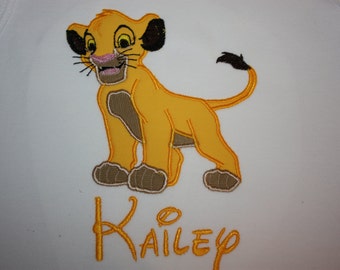Popular items for simba applique on Etsy