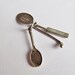 Vintage Silver Sport Charm Set. Cricket, Tennis & Golf / Sterling Pendant