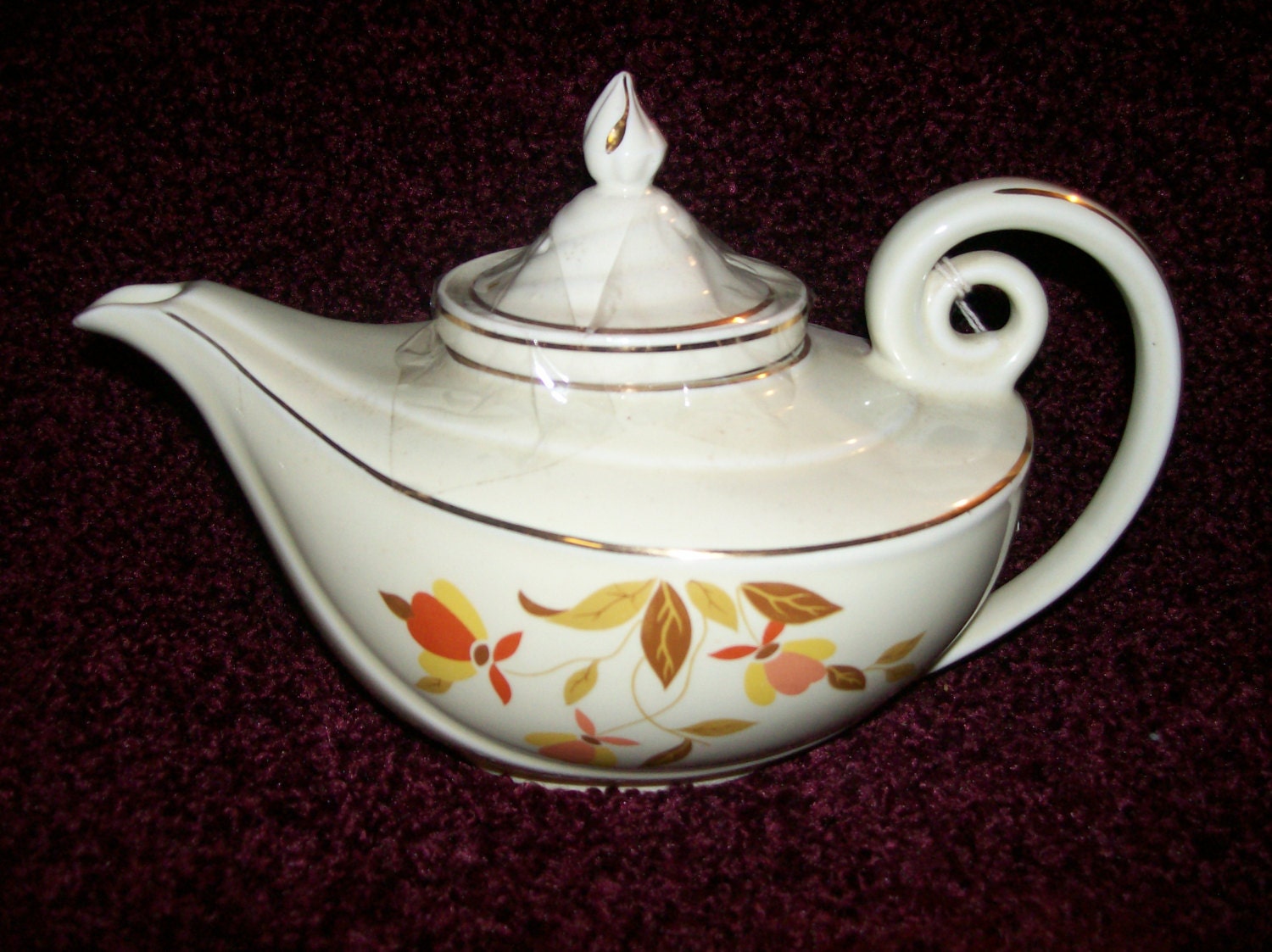 Teapot Autumn Leaf by Halls China