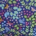 SALE / Birds butterflies flowers/ bird in bush dark blue / Makower owls / patchwork quilting / fat quarter