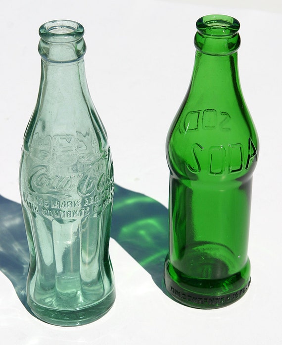 Early rare Vintage Coca Cola Soda Bottles from Martha's