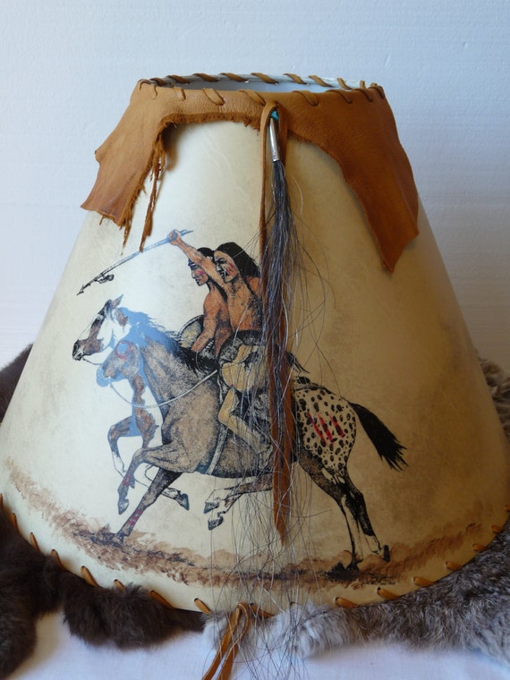 Native American Cowboys and Indians Lamp Shade by Plus Z Ranch