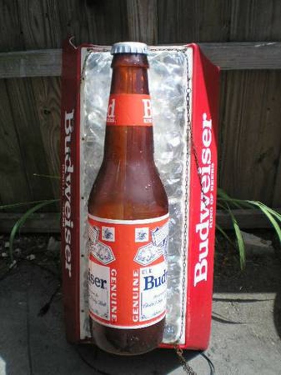 Large Budweiser Pool Table Light