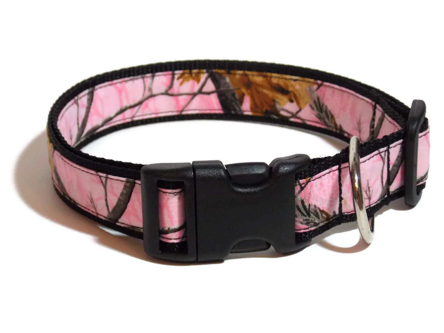 Real Pink Camo Dog Collar