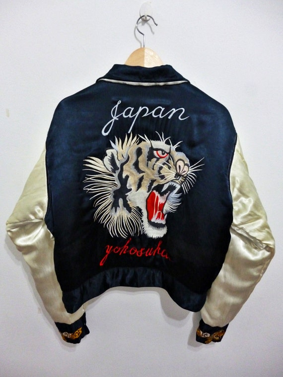 Vintage Yokosuka Tiger Japan REVERSIBLE by THRIFTEDISABELLE