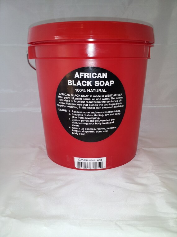 7lbs African Black Soap Paste Bucket by atlsmellgood on Etsy