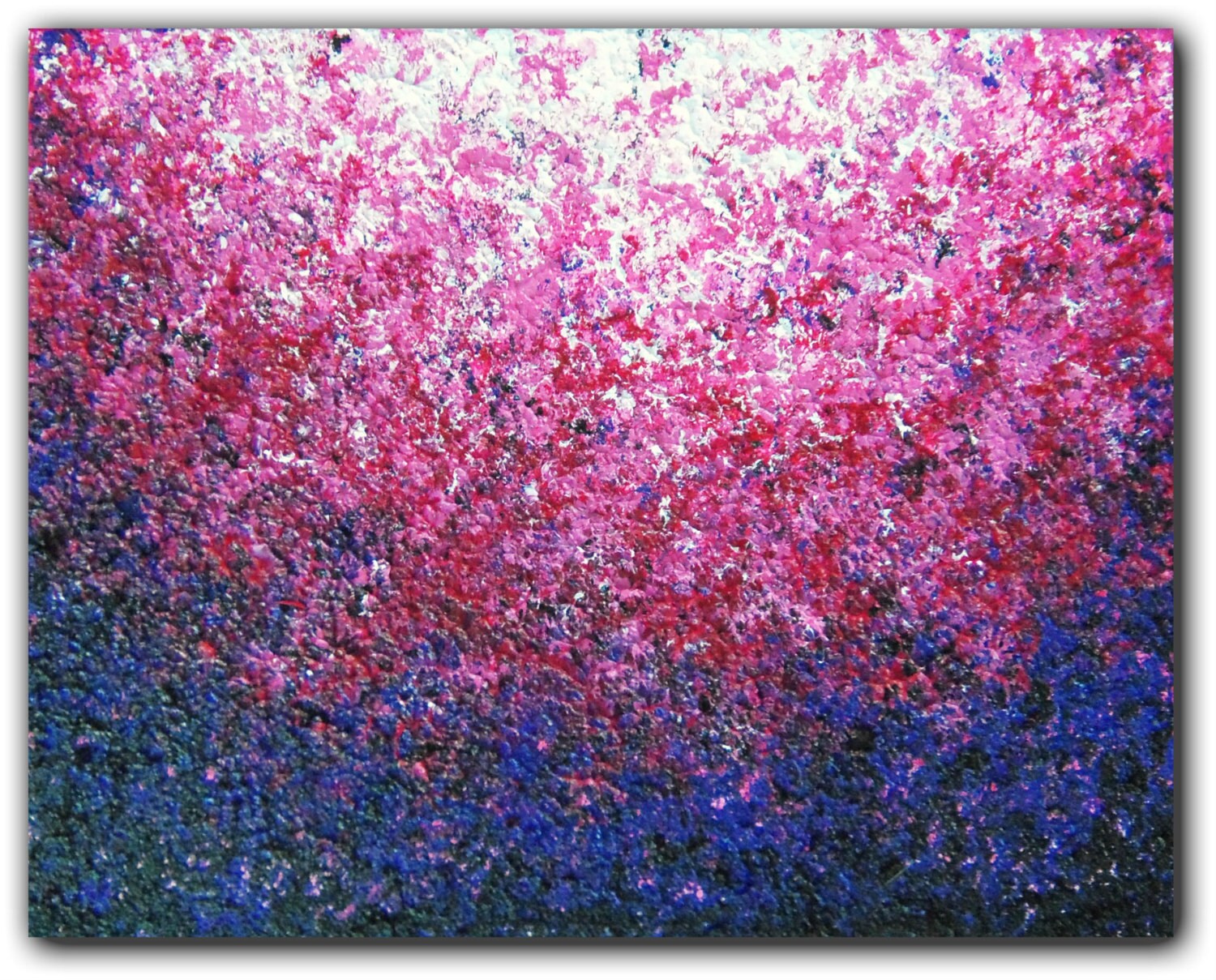 Purple Abstract Art Modern Impressionism Art Wall Art Oil
