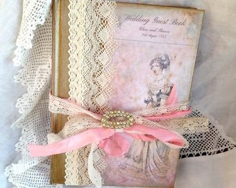 Wedding Guest Book - Jane Austin Theme vintage style