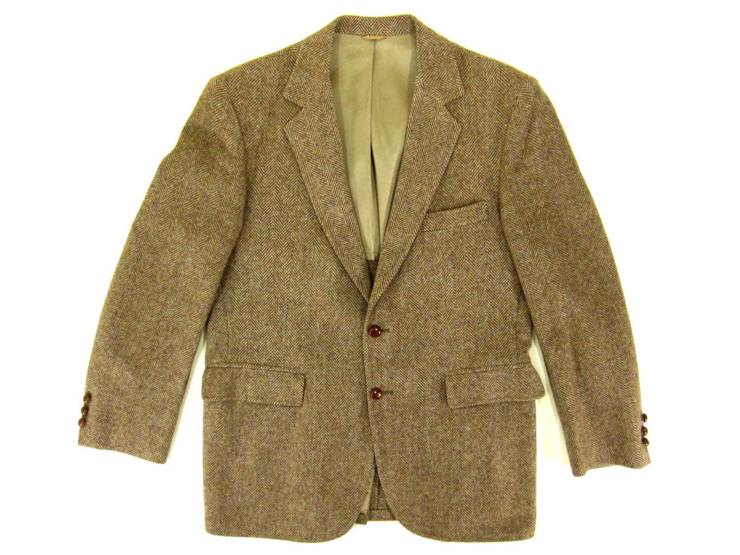 SALE Vintage Brown Tweed Sport Coat Jacket by IvyVintageCompany