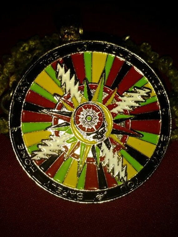 Grateful Dead Stealie Spinner Necklace Franklin's Tower