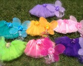10 Fairy Princess Wings, Tutu, Princess Fairy party Favors, Fairy Costume, Tinkerbell Party Set Favors, Princess party Wings Il_170x135