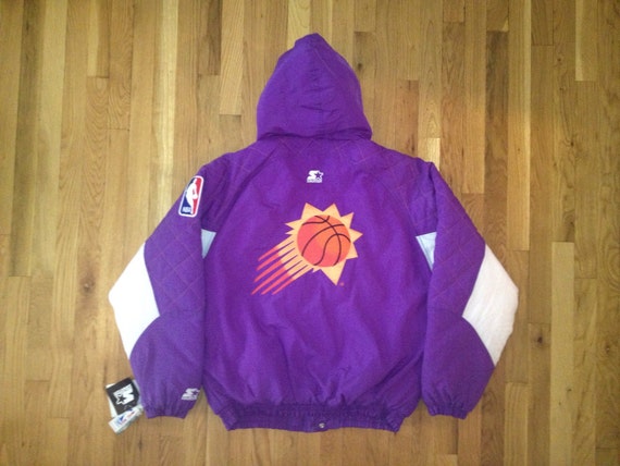 vintage phoenix suns starter jacket size large