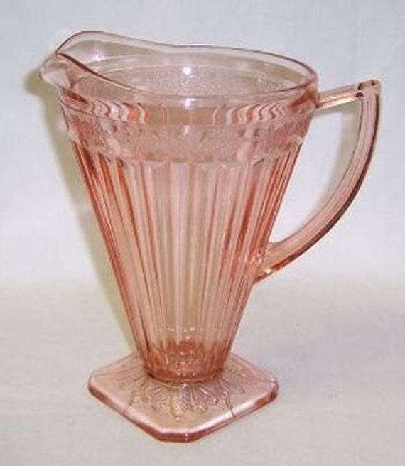 Jeannette Glass Pink Adam Depression Glass 8 Inch 32 Ounce 