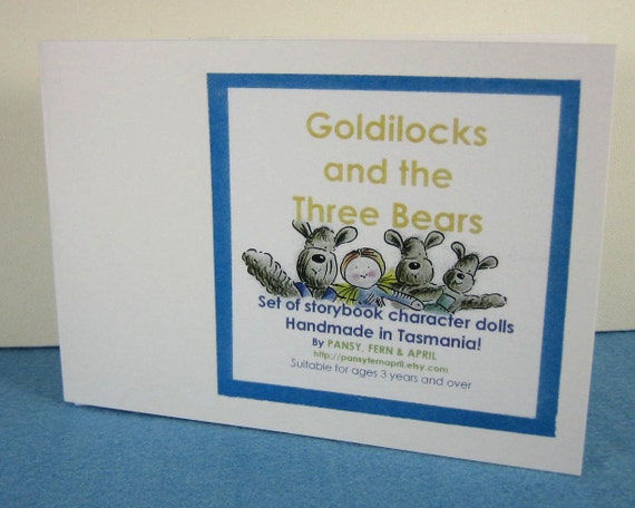 goldilocks and the three bears toy house and storybook