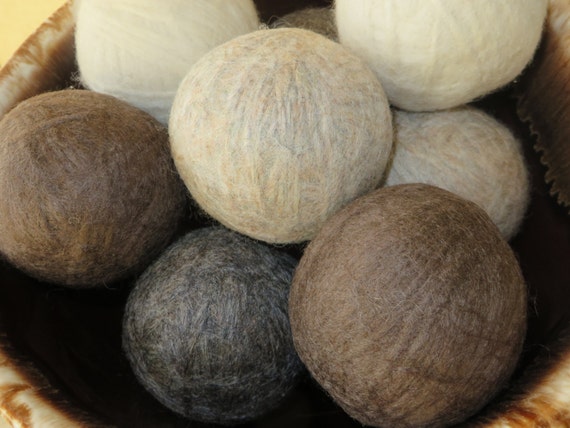 100% Natural Wool Dryer Balls, Replace Dryer Sheets & Toxic Chemicals in the Laundry, Energy Saving and Cost Efficient