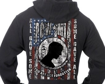 T-shirt Noir Homme POW MIA - San Diego Naval Base 5K Run 2018, Taille S Occasion