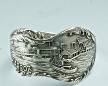 spoon ring - sterling silver . anti que ONTARIO TORONTO CANADA spoon ...