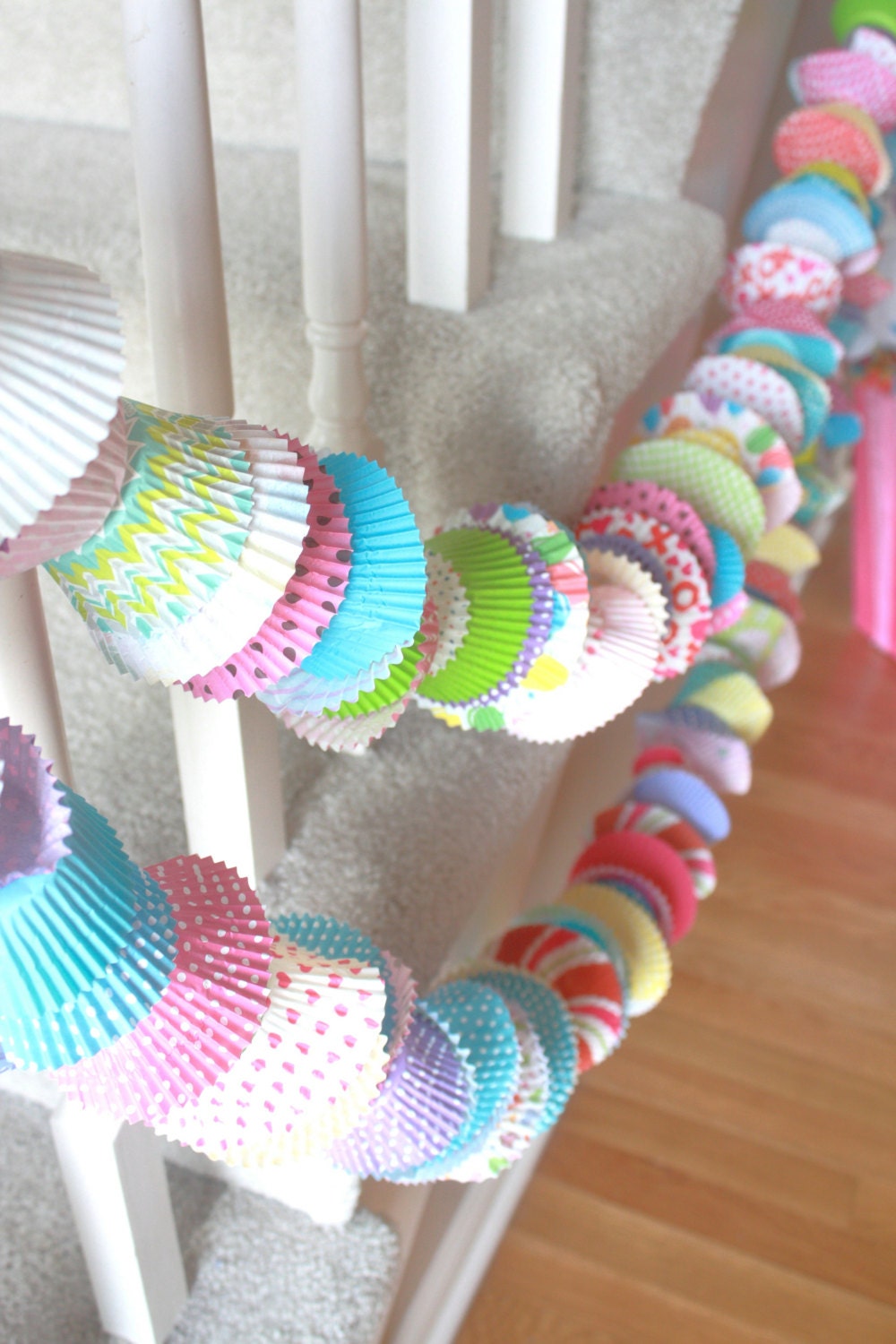 Cupcake Party Garlands Cupcake Garlands 6 ft Cupcake Strand