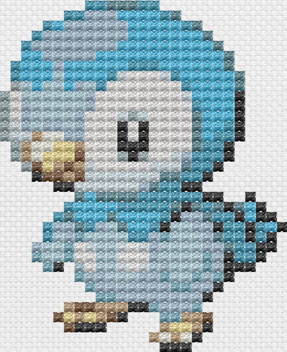 Pokemon Piplup Pattern By Geekchicstitchery On Etsy