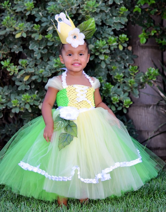 Items similar to Princess and the Frog Custom Princess Tiana Tutu Dress ...