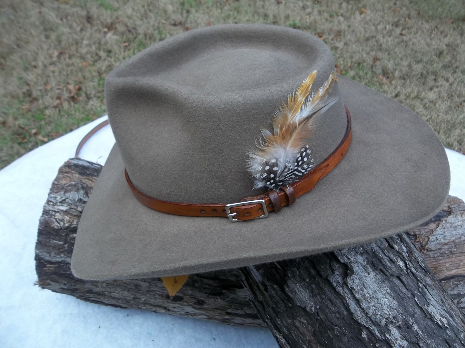 Hand Tooled Leather Hat Bands