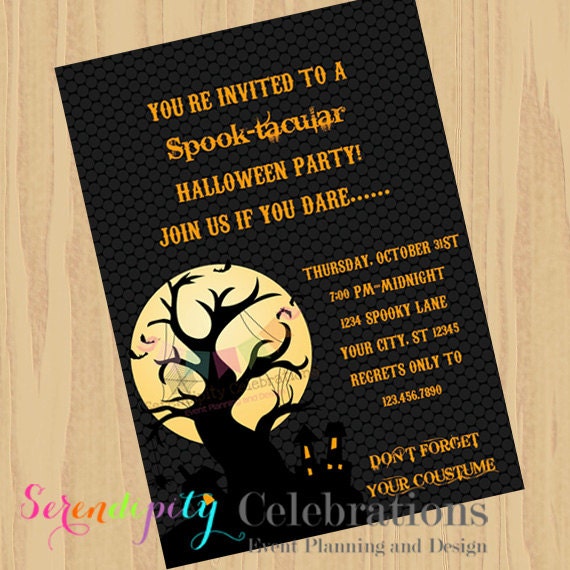 Homemade Halloween Invitations 5