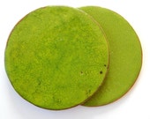 round coasters, ceramic coasters, bright clay, green, set of two, 2pc, green round coasters, ceramic tableware, home decor round coasters, ceramic coasters, bright clay, green, set of two, 2pc, green round coasters, ceramic tableware, home decor