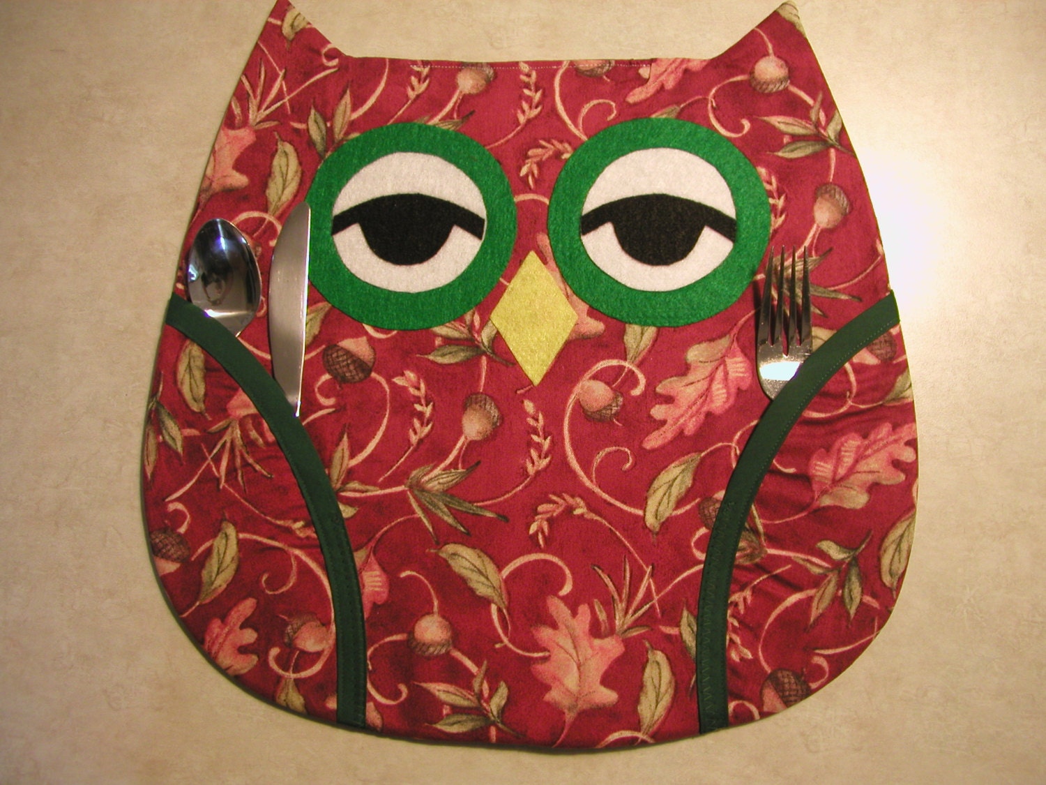 Who's Place Owl Place Mats 1 Handmade By Me So Cute.