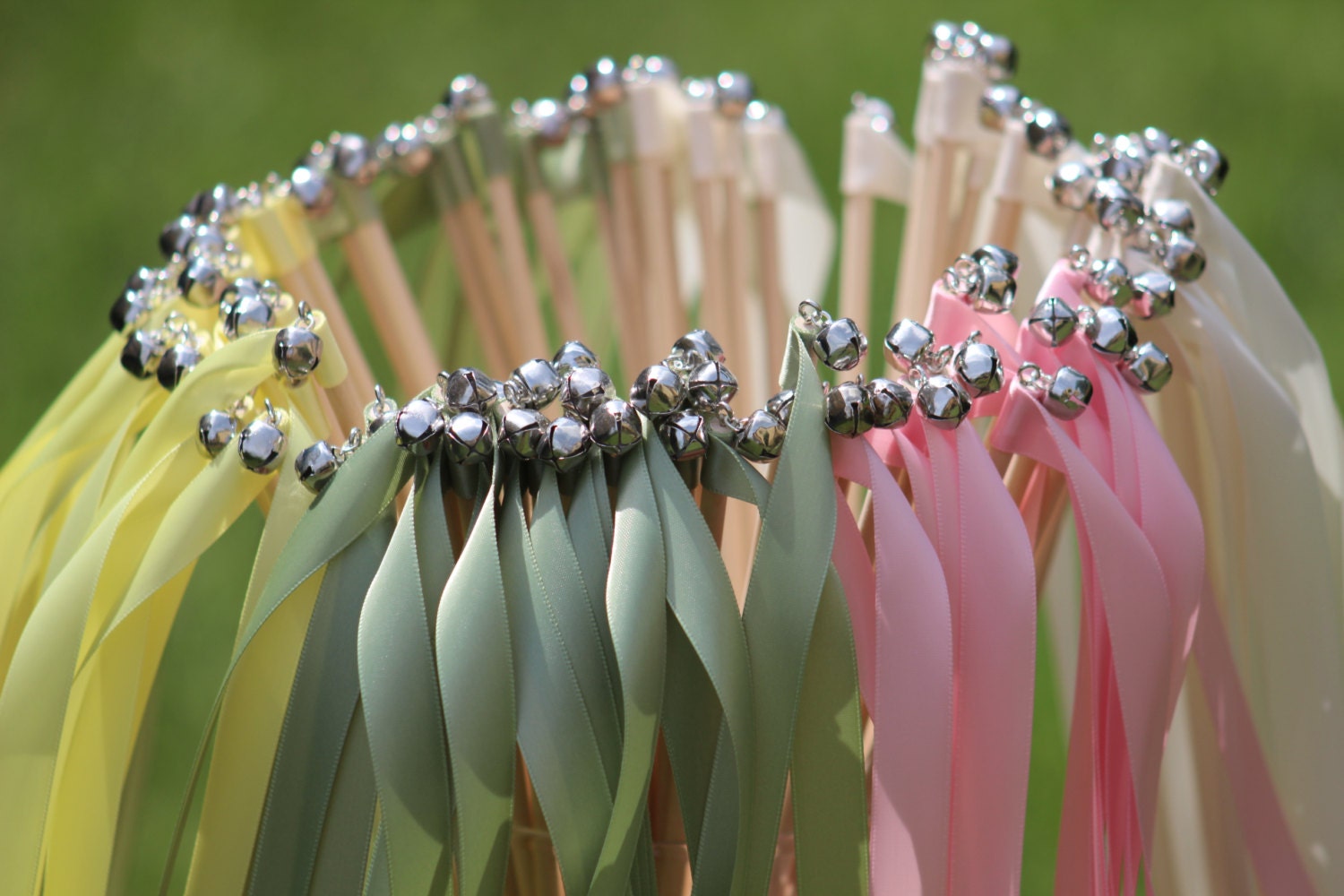 200 Wedding Ribbon Wands with bells Party streamers Party