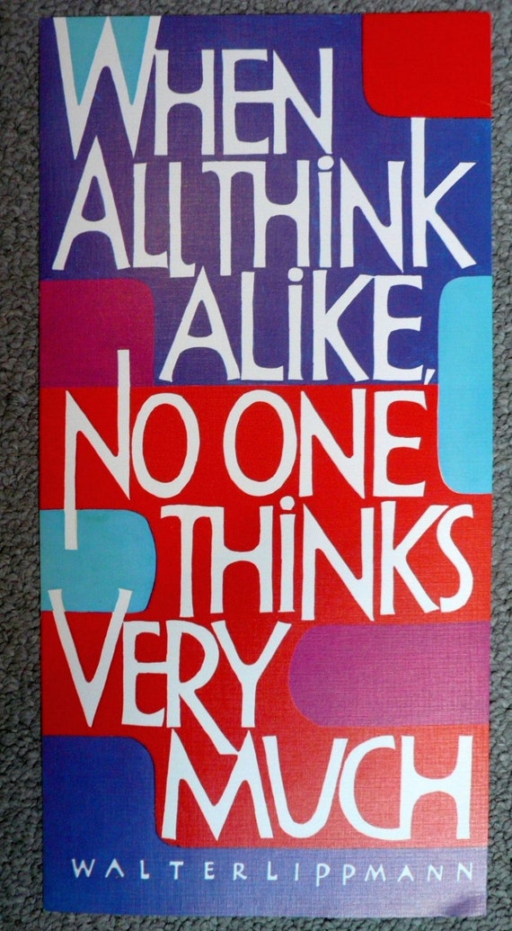 1970s-vintage-poster-pop-art-when-all-think-alike-by-tasteliberty