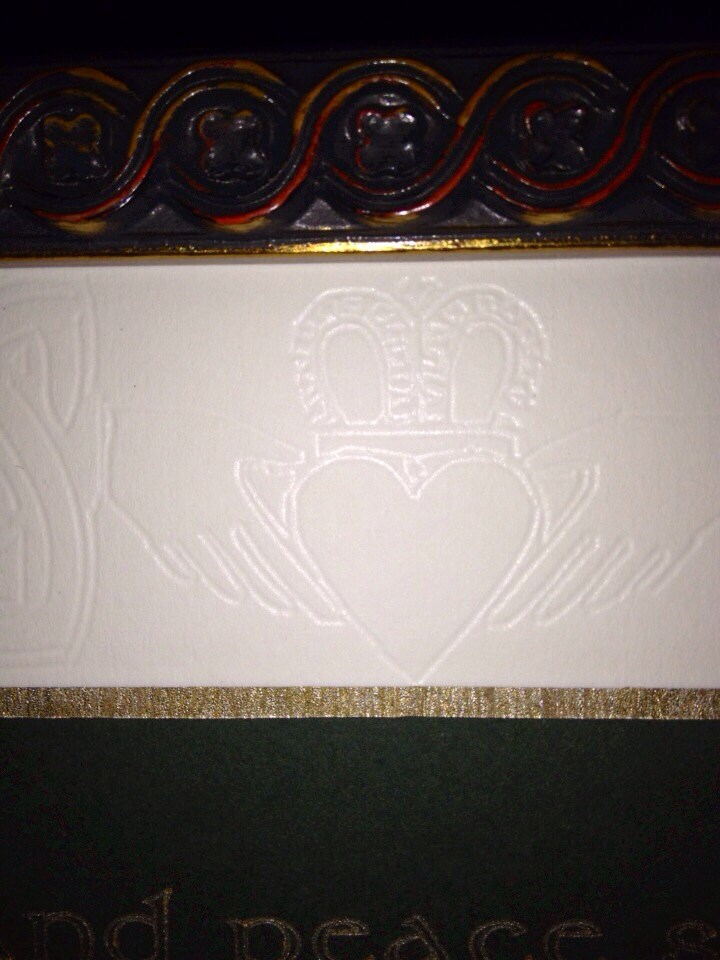 Irish blessing/Celtic wedding frame with Claddagh and Irish