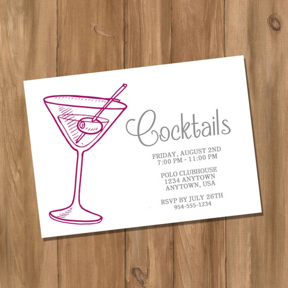 Cocktail Party Invitation Wording 9