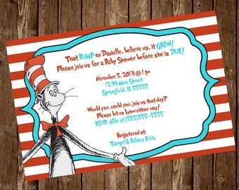 Dr. Seuss Baby Shower Invitation