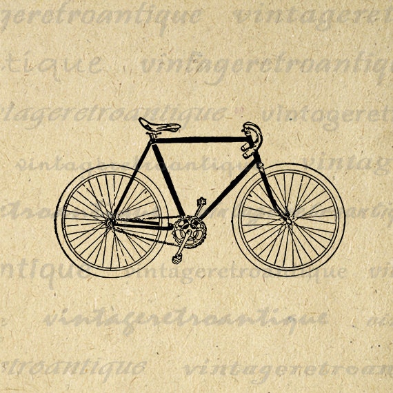 Printable Vintage Bicycle Image Download by VintageRetroAntique