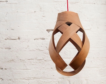 Lily Pendant Lampshade (Cherry wood)
