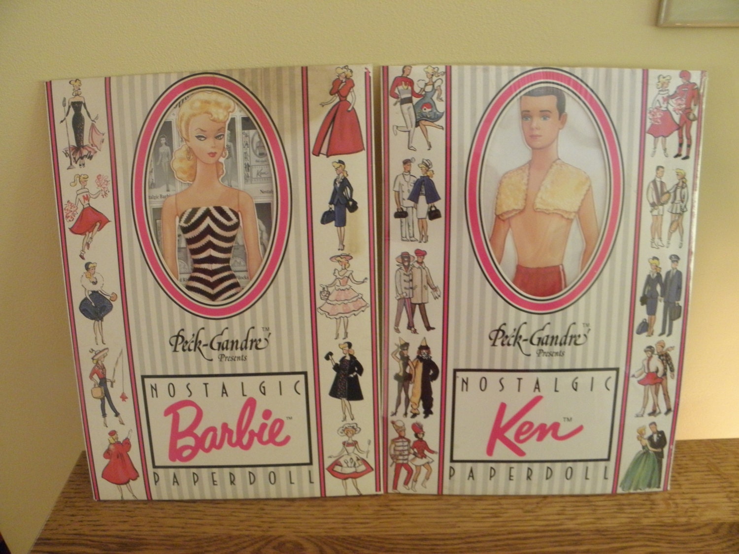 Nostalgic Barbie and Ken Paper Dolls Pair