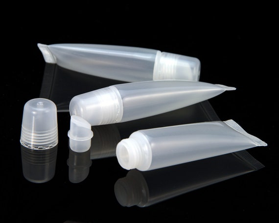 gloss clear plastic containers lip Cream Empty Lip 8ml Sample Gloss Containers Clear Tubes Balm Cosmetic