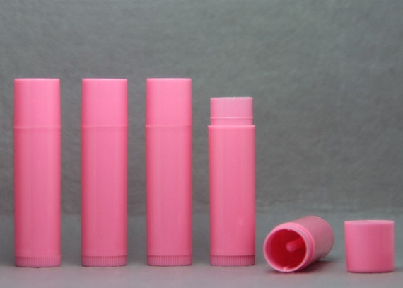 Empty Lip Balm Tubes Containers Pink 0.15oz Package Of