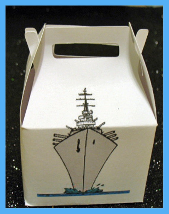 Navy party favor boxes Navy Gift Boxes Navy seal promotion