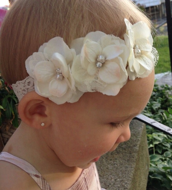 items similar to ivory flower headband baby items similar to ivory hydrangea flower baby headband items similar to ivory flower headband baby items similar to ivory hydrangea flower baby headband