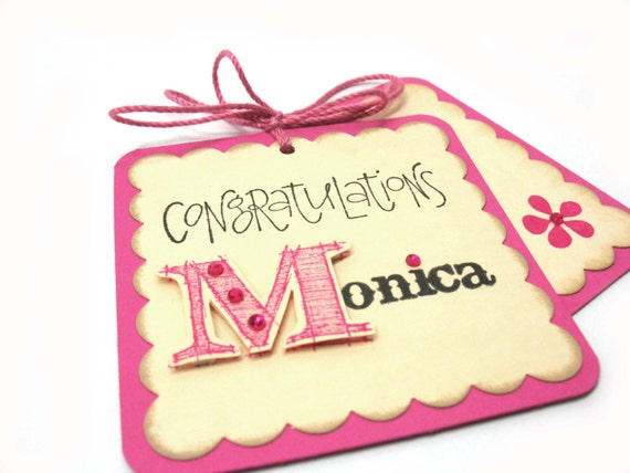 Items similar to Personalized Gift Tag - Congratulations Gift Tag