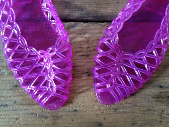 1980s Old School Pink Jelly Shoes