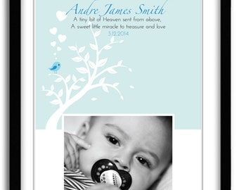 Christening Gift Baptism Gift Boy, Personalized Bible Verse Art, Blessing gift for GodChild, Photo Print