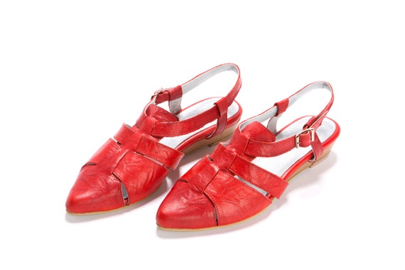 open back flat shoes