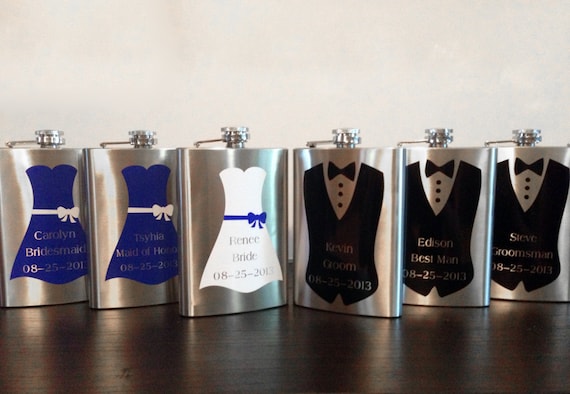 tumblers groomsmen for Personalized Groomsmen Gift Flask Party Bridesmaid Bridal