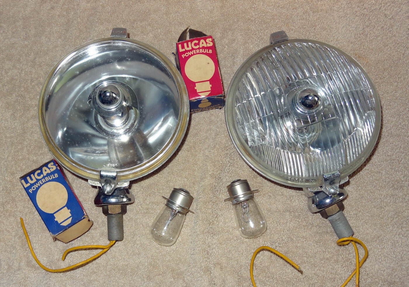 Vintage Lucas Fog Driving Lamps SFT 576
