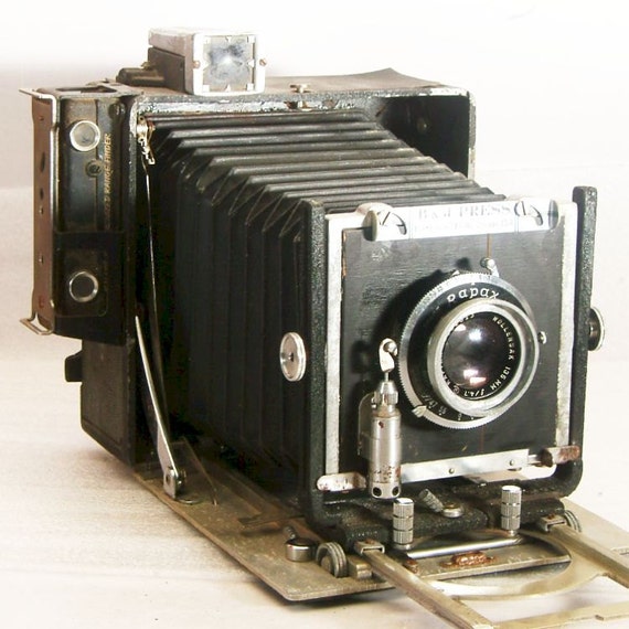 Vintage Burke & James 4x5 Press Camera With 135mm F4.7