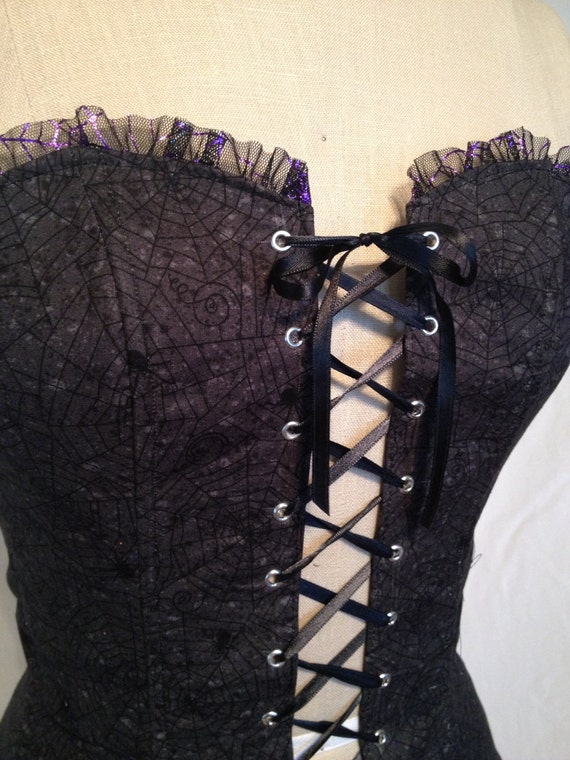 Items similar to Spider Web Corset Small on Etsy